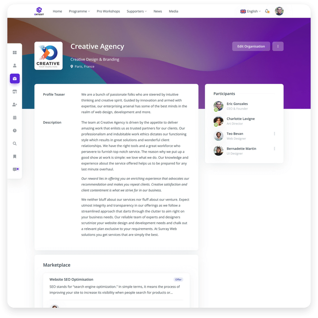 Advanced Organization Profile