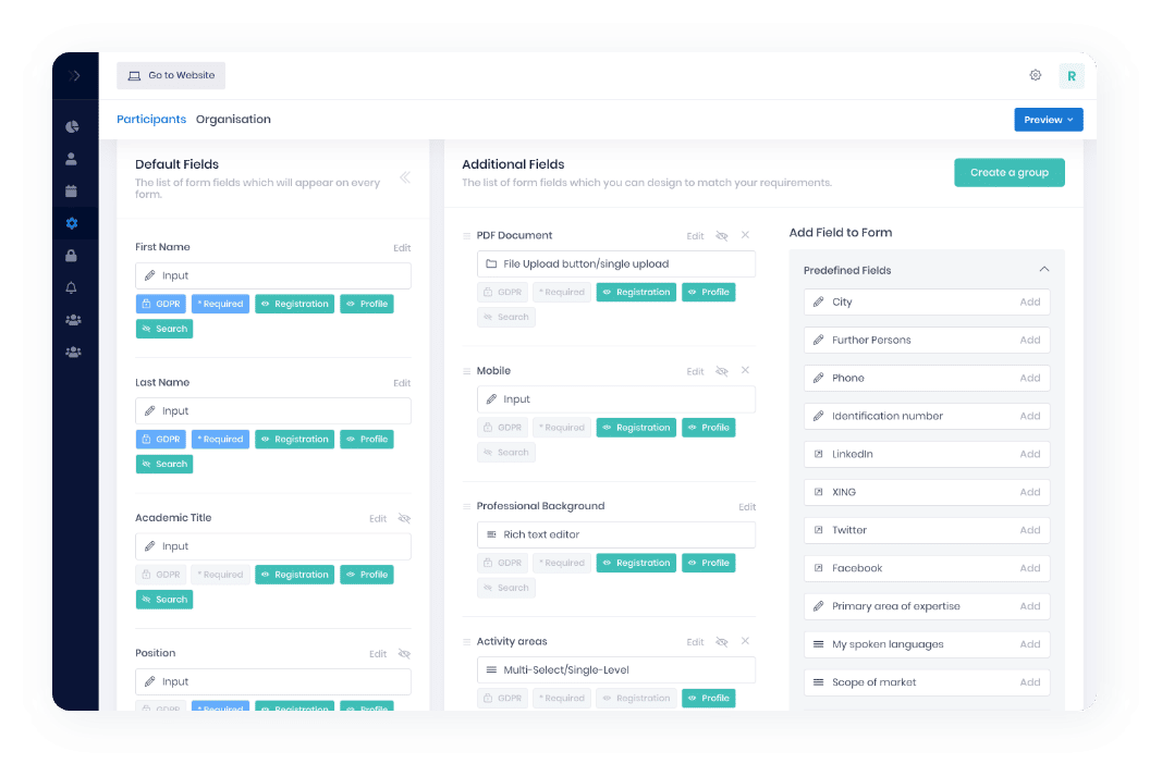 Defining Fields On Forms