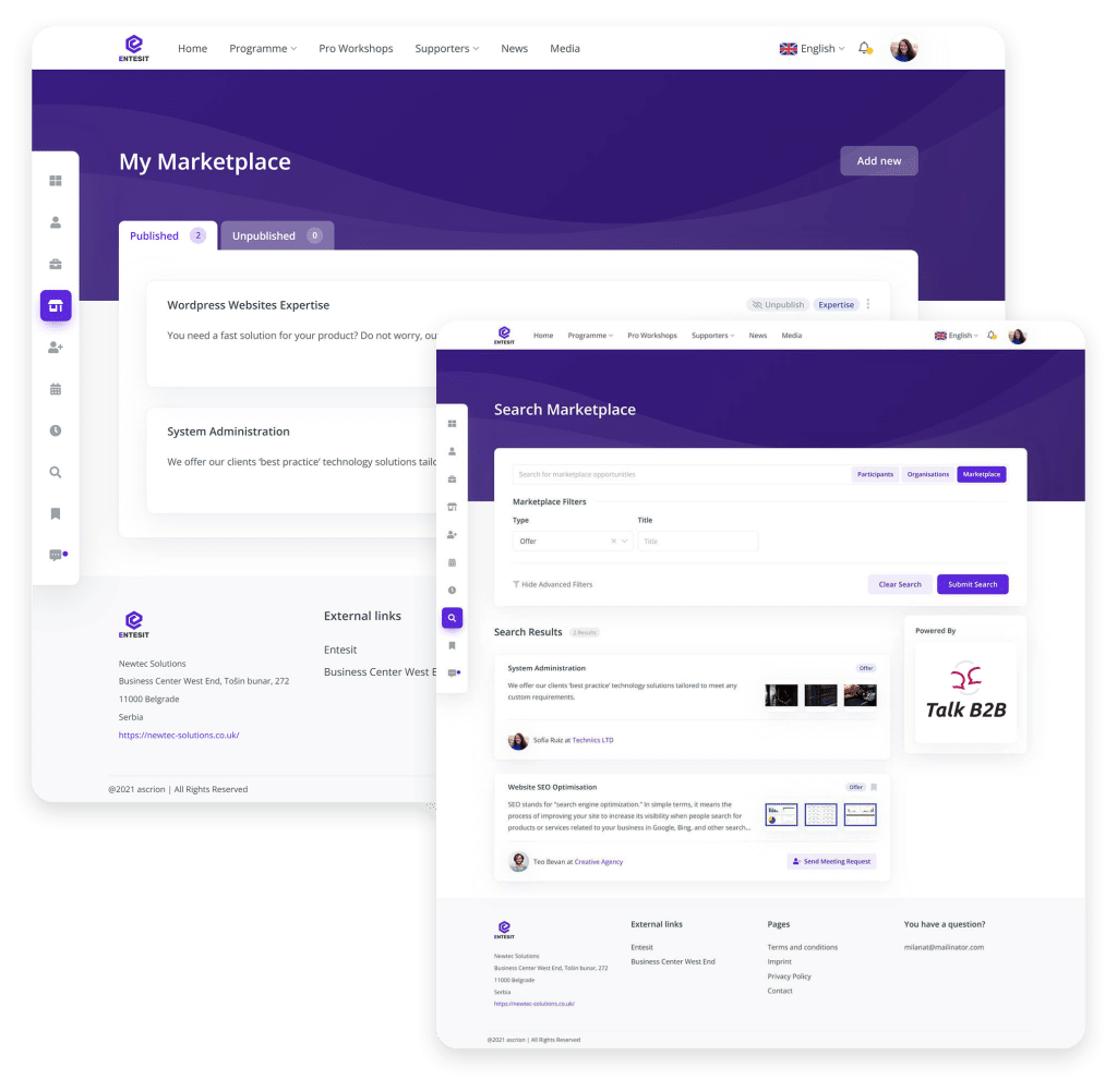 Marketplace Profiles